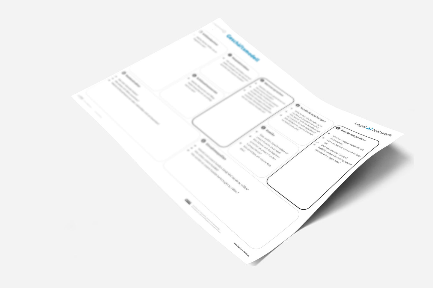 Canvas: Business Model Din A1